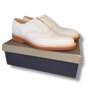 New Peal & Co Nubuck Oxfords in Ivory Suede Men’s Sz 11.5